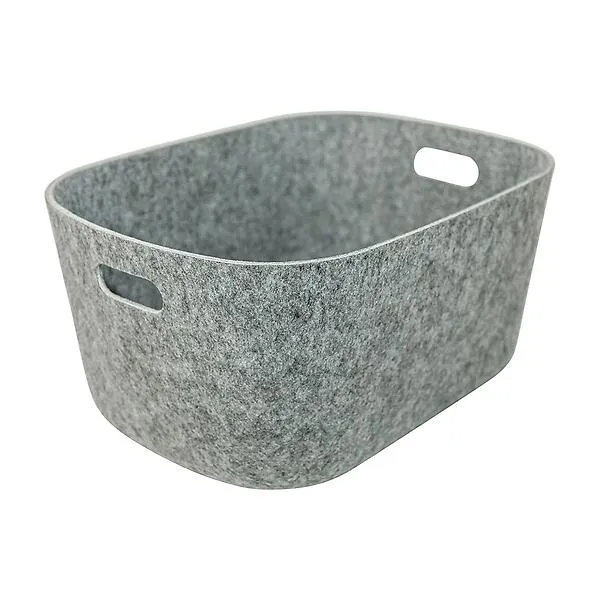 Horderly Large Eco Felt Bin Grey Set of 2