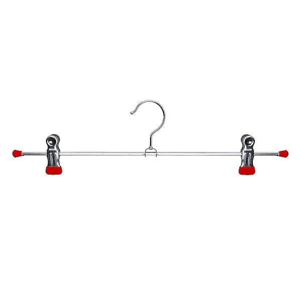 MAWA 16" Adjustable Clip Pant Hanger Red Pkg/50