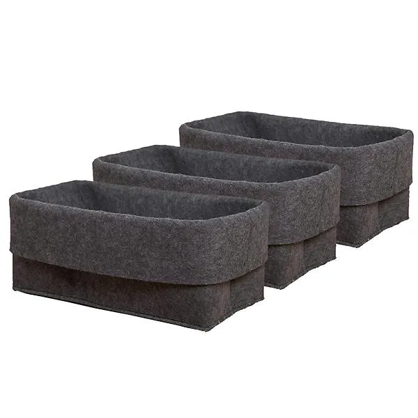 SortJoy Small Flex Carbon (charcoal) Set of 3