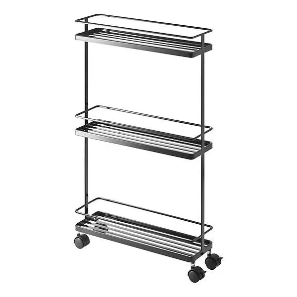 Yamazaki Tower Rolling Cart Black