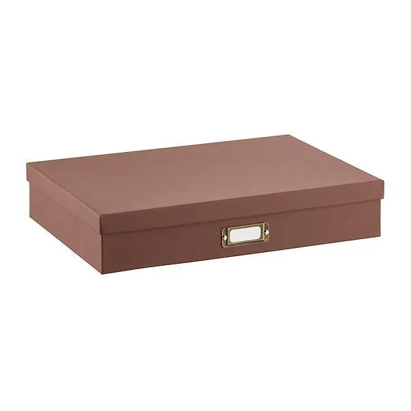 Bigso Document Box Leather Brown