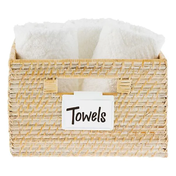 Bin Clip Label White Pkg/3