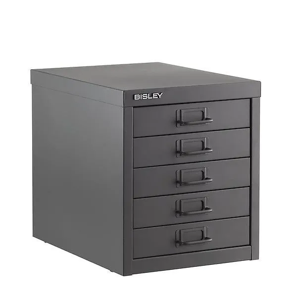 Bisley 5-Drawer Cabinet Graphite