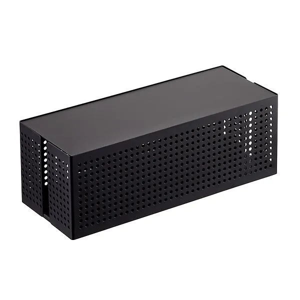 Cable Box Perforated Dot Black