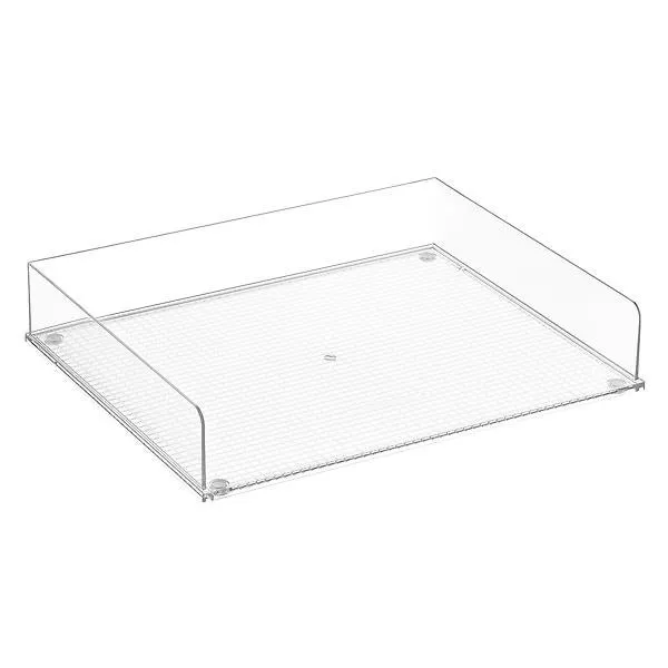 Everything Organizer Stackable Landscape Letter Tray Clear