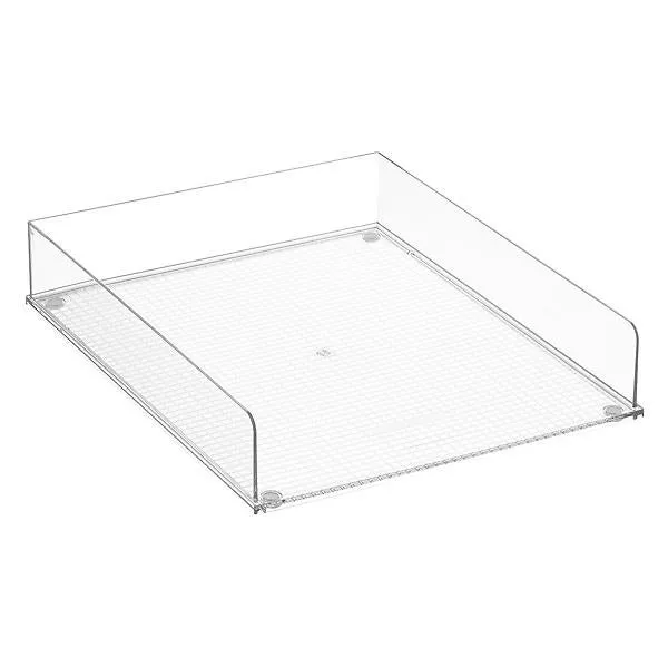 Everything Organizer Stackable Portrait Letter Tray Clear