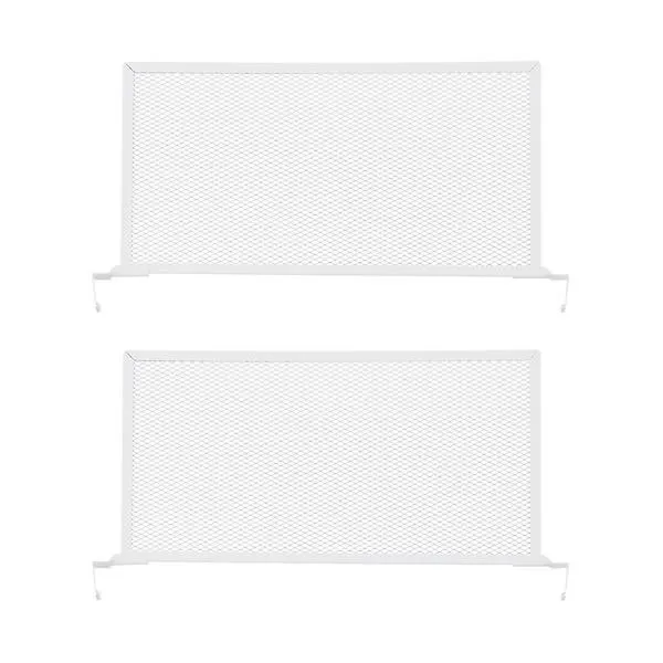 Décor+ by Elfa 16" Solid Shelf Divider Matte White Pkg/2