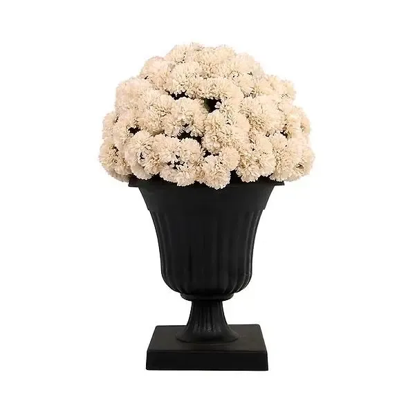 24IN Porch Mum White