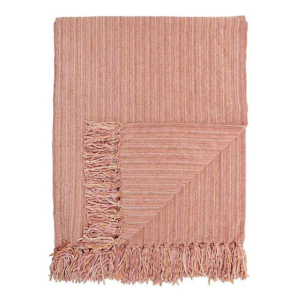 50X60 THROW TONAL CHENILLE BLUSH Pink