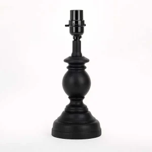 Black Column Small Table Lamp Base