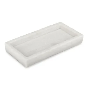 Faux Marble Rectangular Decorative Tray