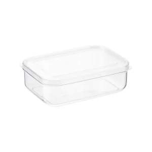 1 qt. Rectangular Crystal Clear Food Storage 920 ml.