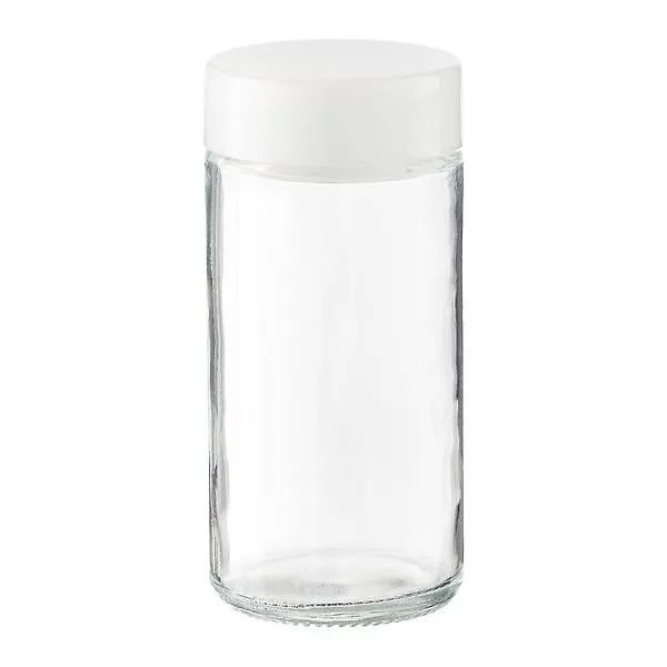 3 oz. Spice Bottle w/ White Lid Round