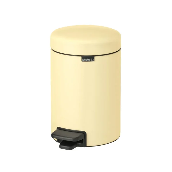 Brabantia 0.8 gal newIcon Step On Trash Can Mellow Yellow