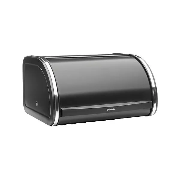 Brabantia Medium Roll Top Bread Bin Matte Black