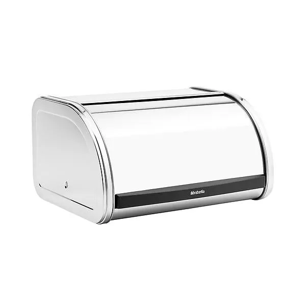 Brabantia Medium Roll Top Bread Box Brilliant Steel