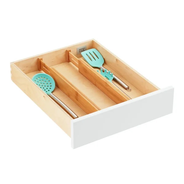 Everything Organizer Shallow Expandable Drawer Divider Clear Pkg/2