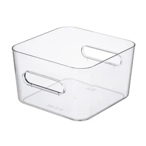 SmartStore Large Compact Square Bin Clear