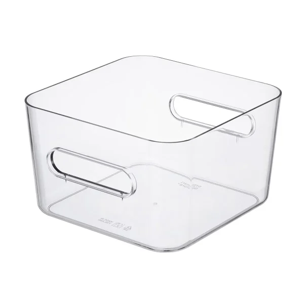 SmartStore Large Compact Square Bin Clear