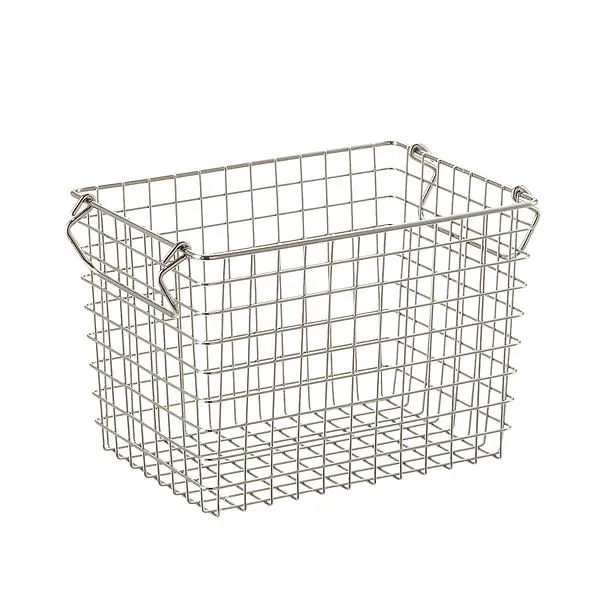 The Container Store Tall Wire Basket Silver