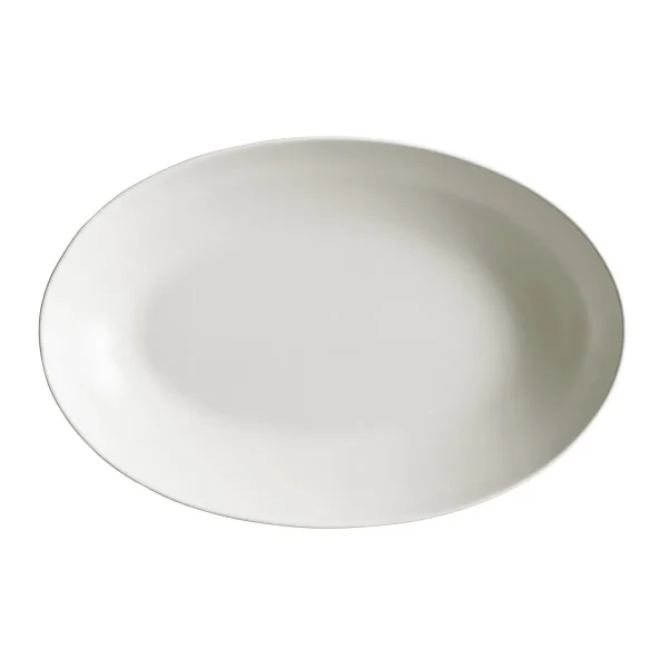 Year & Day Ceramic Oval Low Serving Bowl Moon
