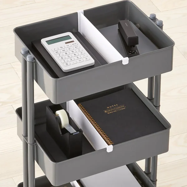 3-Tier Cart Tray Divider Pkg/3