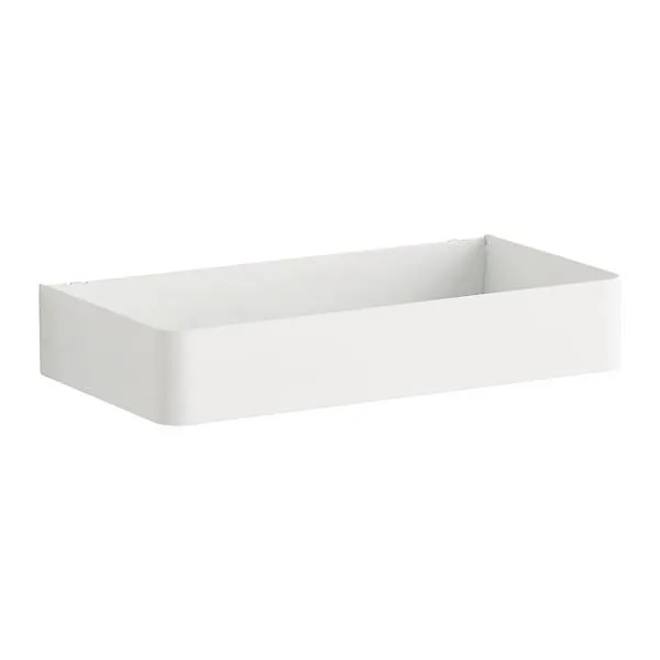 Bello Long Bin for Peg Board White