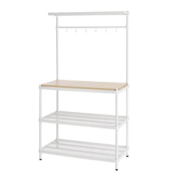 Design Ideas MeshWorks /Wood Top-White White