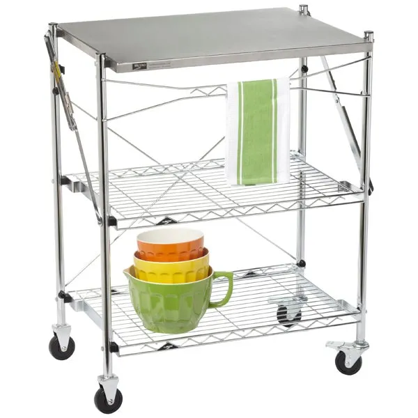 InterMetro Folding Chef's Cart