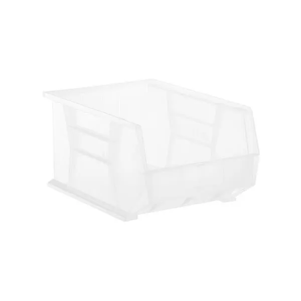 Medium Stackable Plastic Utility Bin Clear