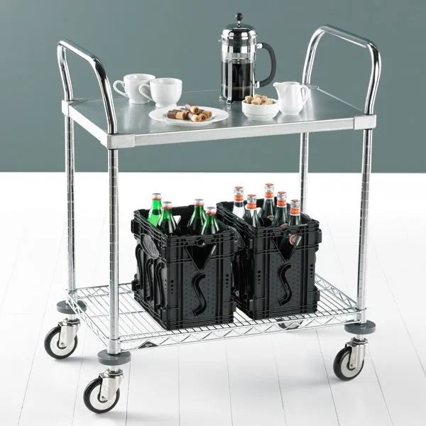 Metro Commercial Industrial Solid Shelf Serving Cart