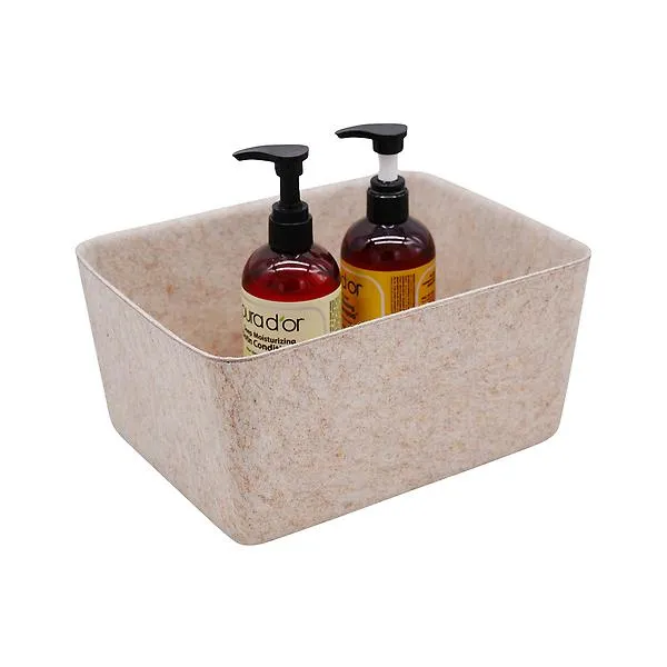 Welaxy Medium Felt Storage Container Oatmeal